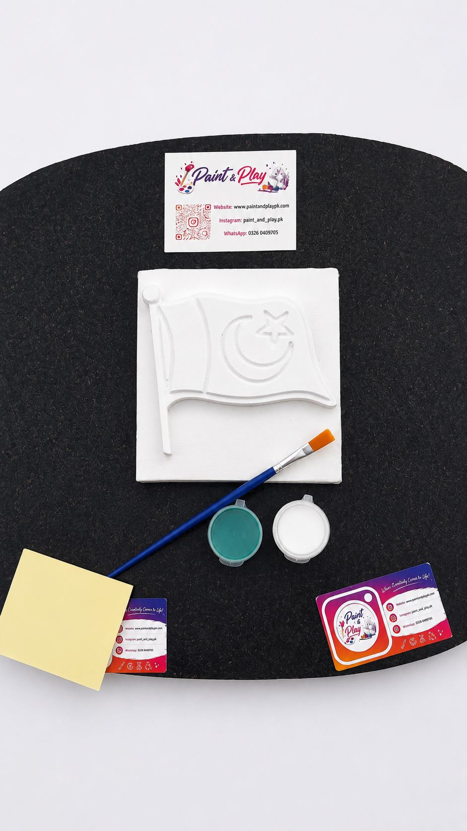 pakistan flag paint & play canvas kit pakistan flag paint & play canvas kit