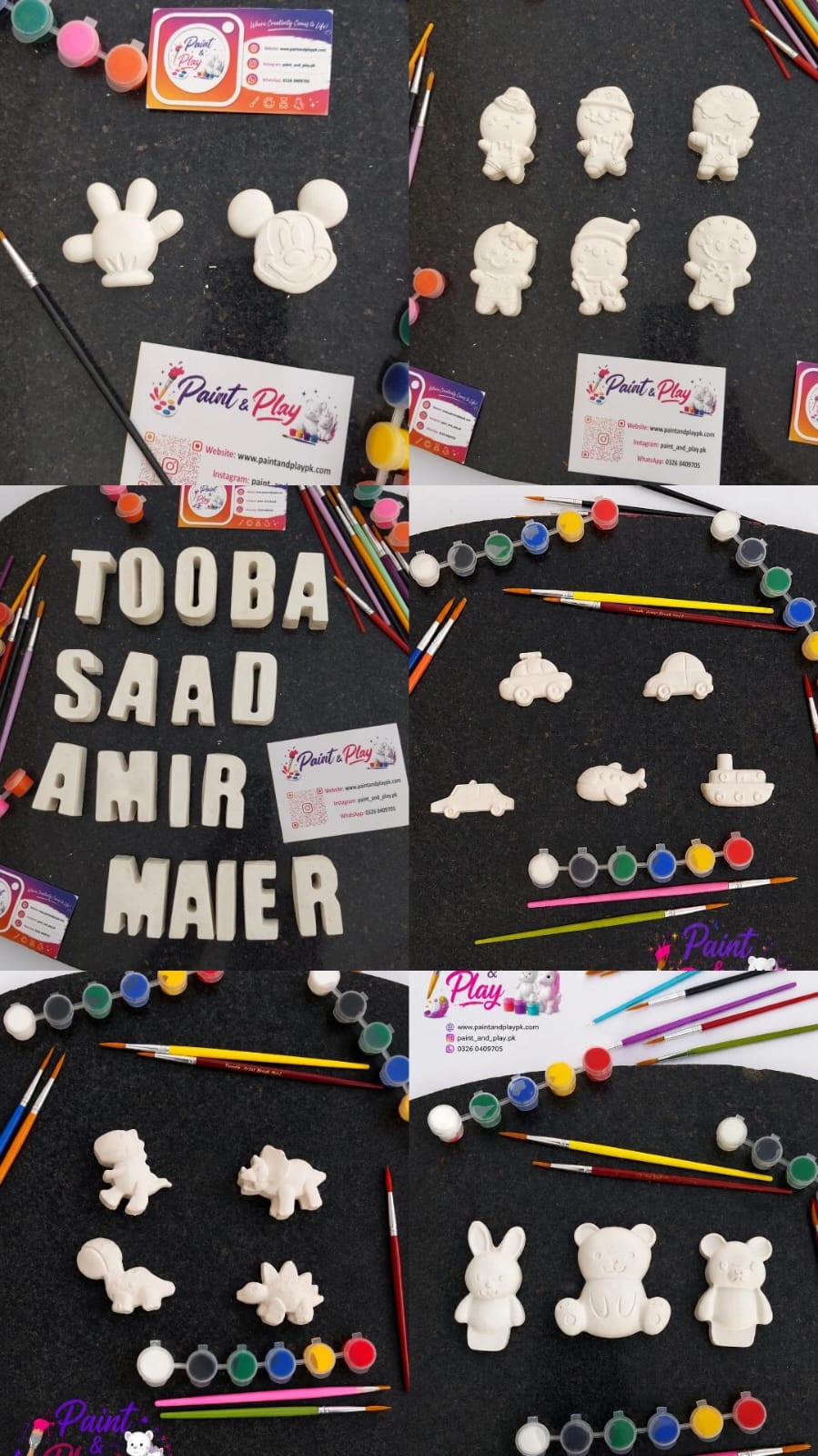 Plaster of Paris toys Pakistan